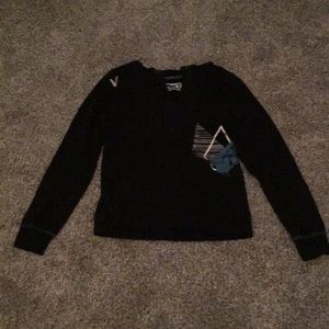Black Volcom V-neck sweater